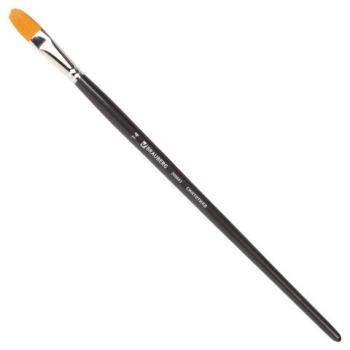 Кисть художественная проф. BRAUBERG ART CLASSIC, синтетика жесткая, овальная, № 14, длинная ручка, 200683 - Премиум Сервис