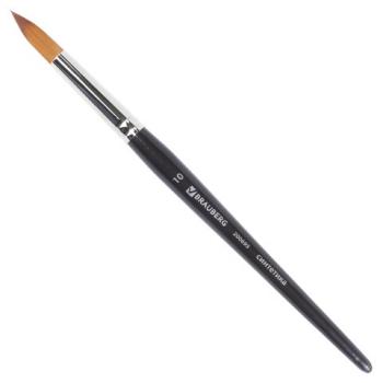 Кисть художественная проф. BRAUBERG ART CLASSIC, синтетика мягкая под колонок, кругл, № 10, кор руч, 200695 - Премиум Сервис