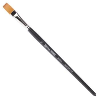 Кисть художественная проф. BRAUBERG ART CLASSIC, синтетика мягкая под колонок, плоск, № 10, кор руч, 200700 - Премиум Сервис