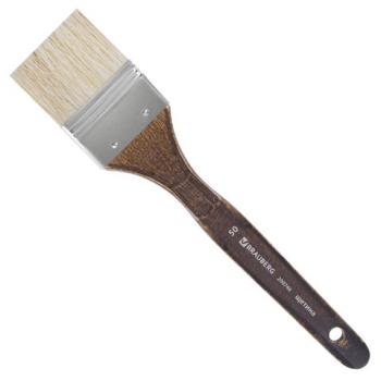 Кисть художественная профессиональная BRAUBERG ART CLASSIC, щетина, флейц, № 50, короткая ручка, 200746 - Премиум Сервис