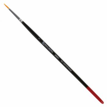 Кисть BRAUBERG синтетика, круглая, №1, 200851 - Премиум Сервис