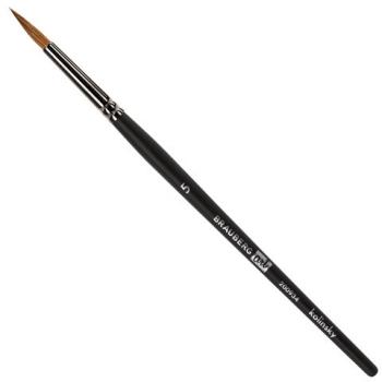 Кисть художественная проф. BRAUBERG ART CLASSIC, колонок, круглая, № 5, короткая ручка, 200934 - Премиум Сервис