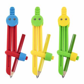 Циркуль ПИФАГОР пластиковый, с карандашом, 110 мм, в чехле, 210236 - Премиум Сервис