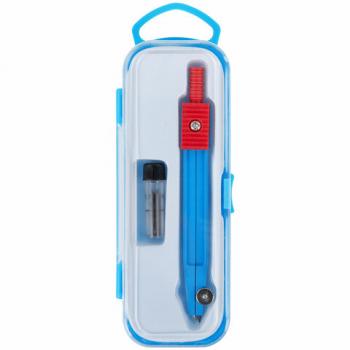 Готовальня ПИФАГОР, 2 предмета: циркуль 110 мм, грифель, пенал с подвесом, 210237 - Премиум Сервис