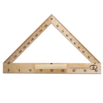 Транспортир для классной доски (транспортир классный), деревянный 40 см, 180 градусов, С176 - Премиум Сервис