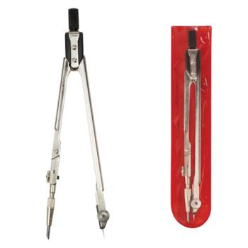 Циркуль для старших классов/студентов, 155 мм, стальной, никелированный, чехол ПВХ, GLOBUS, ЦЧ-70-10 - Премиум Сервис