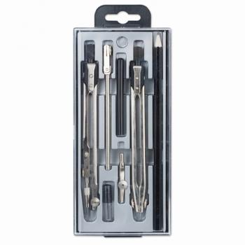 Готовальня 8 предметов, пластиковый пенал, GLOBUS, НЧ8-70-60 - Премиум Сервис