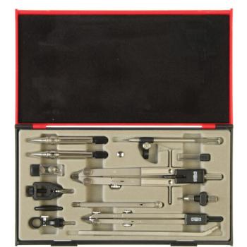 Готовальня профессиональная KOH-I-NOOR, 13 предметов, пластиковый пенал, 09452B0000PE - Премиум Сервис