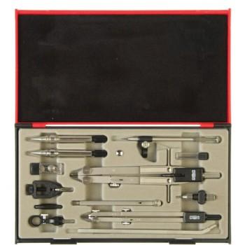 Готовальня профессиональная KOH-I-NOOR, 13 предметов, пластиковый пенал, 09452B0000PE - Премиум Сервис