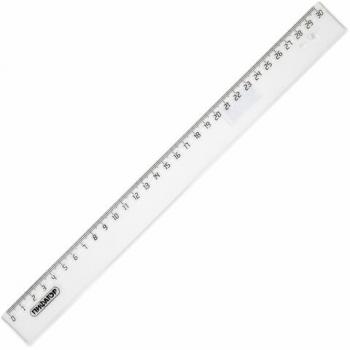 Линейка пластиковая 30 см, ПИФАГОР, прозрачная, бесцветная, 210611 - Премиум Сервис