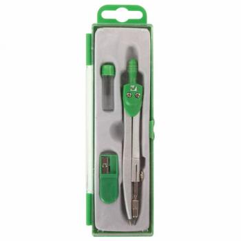 Готовальня BRAUBERG "Klasse", 3 предмета: циркуль 125 мм, точилка, грифель, пенал с подвесом, 210660 - Премиум Сервис