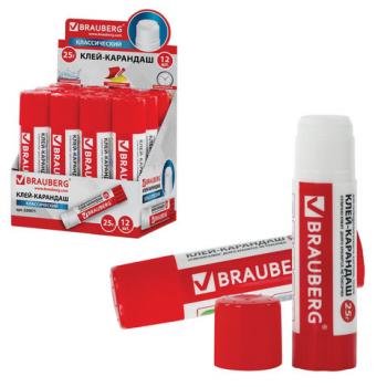 Клей-карандаш BRAUBERG, 25 г, 220871 - Премиум Сервис