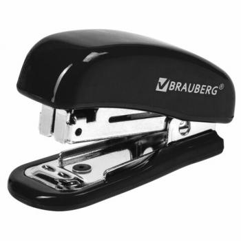 Степлер №10 МИНИ BRAUBERG "Classic", до 12 листов, с антистеплером, черный, 222544 - Премиум Сервис