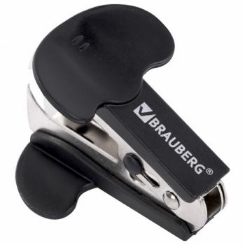 Антистеплер для скоб № 10 и № 24/6, BRAUBERG "Classic", с фиксатором, черный, 222547 - Премиум Сервис