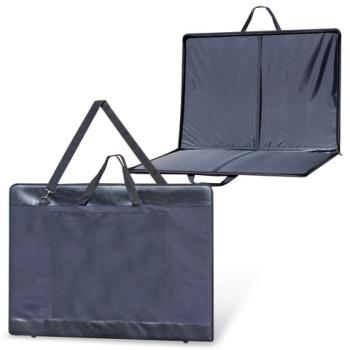 Папка для рисунков и чертежей, А1, 920х660 мм, "Пленэр-1", с ручками, кожзам и ткань, черная, 674/1 - Премиум Сервис