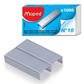 Скобы для степлера №10, 1000 штук, MAPED (Франция), до 20 листов, 324105 - Премиум Сервис