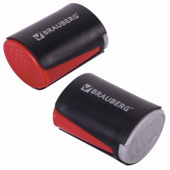 Точилка BRAUBERG "Delta", 2 угла заточки, двусторонняя, пластиковая с контейнером, 223592 - Премиум Сервис