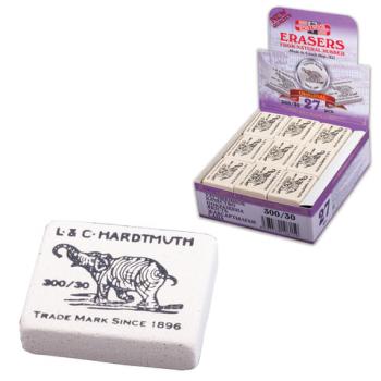 Ластик KOH-I-NOOR "Слон" 300/30, 35,5х28,5х10 мм, белый, прямоугольный, натуральный каучук, 0300030029KDRU - Премиум Сервис