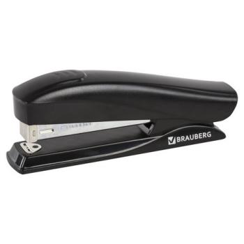 Степлер №24/6, 26/6 BRAUBERG "ST-100", до 20 листов, черный, 224345 - Премиум Сервис