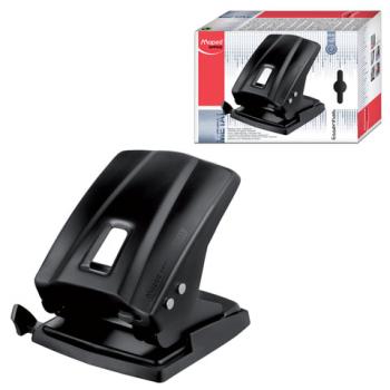 Дырокол MAPED (Франция) "Essentials", металлический, большой, на 45 листов, черный, 404411 - Премиум Сервис