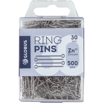 Булавки универсальные 30 мм, 500 шт., упаковка с европодвесом, GLOBUS, Б30-500 - Премиум Сервис