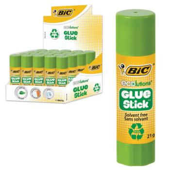 Клей-карандаш BIC "ECOlutions", 21 г, с ароматом яблока, 8923452 - Премиум Сервис