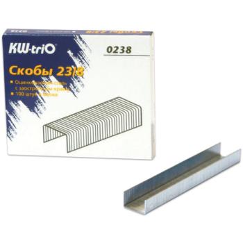 Скобы для степлера №23/8, 1000 штук, KW-trio, от 10 до 50 листов, 0238, -0238 - Премиум Сервис