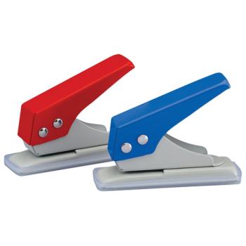 Дырокол на 1 отверстие KW-trio, до 12 листов, ассорти (красный, синий, зеленый), 921, -921 - Премиум Сервис