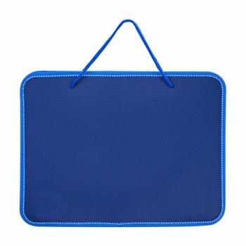 Папка на молнии пластиковая с ручками BRAUBERG, А4, 350х270х45 мм, фактура бисер, синяя, 225163 - Премиум Сервис