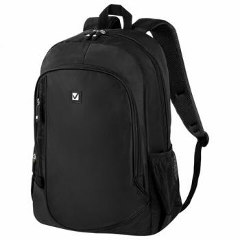 Рюкзак BRAUBERG B-TR1606 для старшеклассников/студентов, 22 л, черный, "Навигатор", 30х17х45 см, 225291 - Премиум Сервис