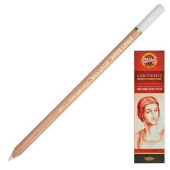 Карандаш меловой KOH-I-NOOR, 1 шт., "Gioconda", белый, 8801001001KS - Премиум Сервис