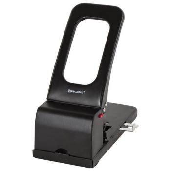 Дырокол металлический МОЩНЫЙ BRAUBERG "Heavy duty", до 100 листов, черный, 226869 - Премиум Сервис
