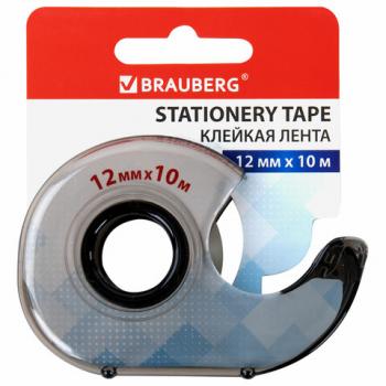 Клейкая лента 12 мм х 10 м в диспенсере, BRAUBERG, 227263 - Премиум Сервис