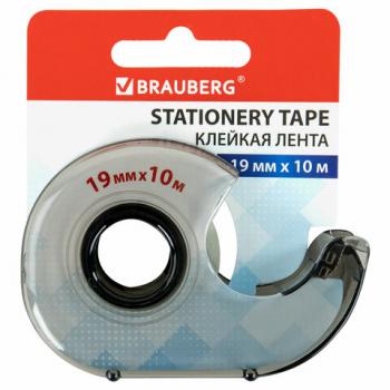 Клейкая лента 19 мм х 10 м в диспенсере, BRAUBERG, 227265 - Премиум Сервис