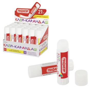 Клей-карандаш ПИФАГОР, 21 г, 227610 - Премиум Сервис