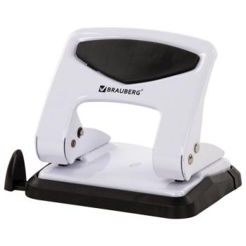 Дырокол металлический BRAUBERG "PN-150M", до 35 листов, белый, 227790 - Премиум Сервис