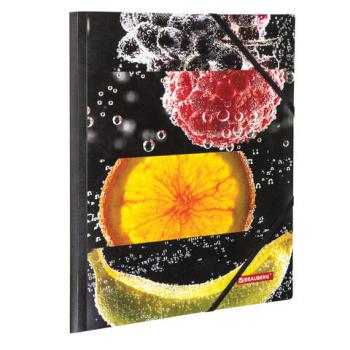 Папка на резинках BRAUBERG "FRESH ZONE", А4, цветная печать, до 300 листов, 500 мкм, 228036 - Премиум Сервис