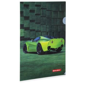 Папка-уголок BRAUBERG "SPORT CAR", А4, 150 мкм, цветная печать, 228044 - Премиум Сервис