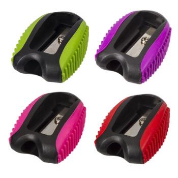 Точилка BRAUBERG "Space Neon", пластиковая, корпус ассорти, 228434 - Премиум Сервис