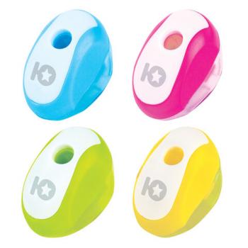 Точилка ЮНЛАНДИЯ "Космолет", с контейнером, пластиковая, корпус ассорти, 228441 - Премиум Сервис