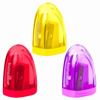 Точилка ЮНЛАНДИЯ "Спутник", с контейнером, пластиковая, корпус ассорти, 228447 - Премиум Сервис