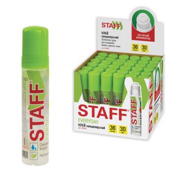Клей канцелярский STAFF EVERYDAY 30 мл, сетчатый аппликатор, 228476 - Премиум Сервис