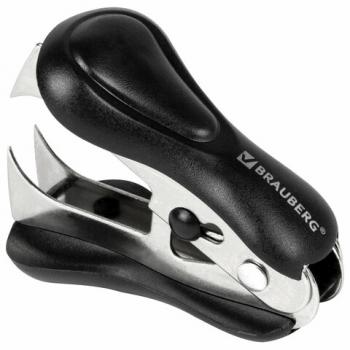 Антистеплер для скоб № 10 и № 24/6, BRAUBERG "ST-100", с фиксатором, черный, 228578 - Премиум Сервис