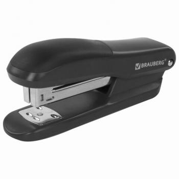 Степлер №24/6, 26/6 BRAUBERG "SX-39", до 25 листов, черный, 228590 - Премиум Сервис
