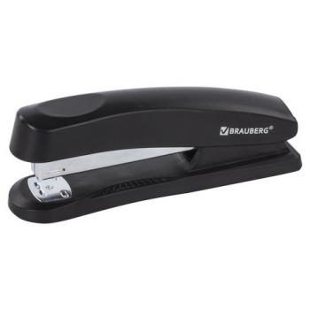 Степлер №24/6, 26/6 BRAUBERG "Standard+", до 30 листов, полнозагрузочный,черный, 228606 - Премиум Сервис