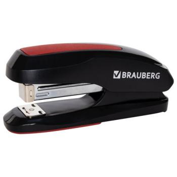 Степлер №24/6, 26/6 BRAUBERG "Extra", до 30 листов, черно-красный, 229085 - Премиум Сервис