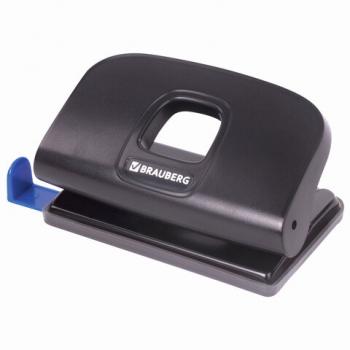 Дырокол BRAUBERG "Extra", до 10 листов, черный, 229090 - Премиум Сервис