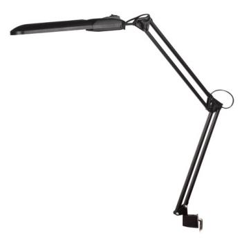 Настольная лампа светильник Дельта 1 на струбцине, ЛЮМИНЕСЦЕНТНАЯ, цоколь G23, 11 Вт, чёрный, с BL-1 - Премиум Сервис