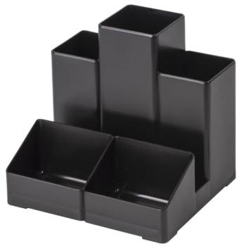 Подставка-органайзер BRAUBERG-CONTRACT, 109х95х101,5 мм, 5 отделений, черная, 230893 - Премиум Сервис