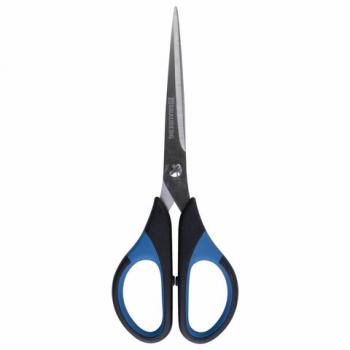 Ножницы BRAUBERG "Office-Expert" 170 мм, сине-черные, резиновые вставки, 3-х сторонняя заточка, 231561 - Премиум Сервис